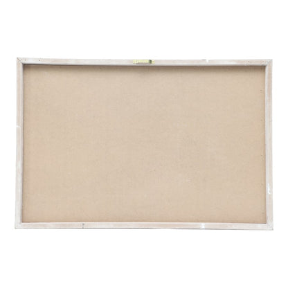 Natural w White Mix Beautiful Chaos Wall Art 60cm