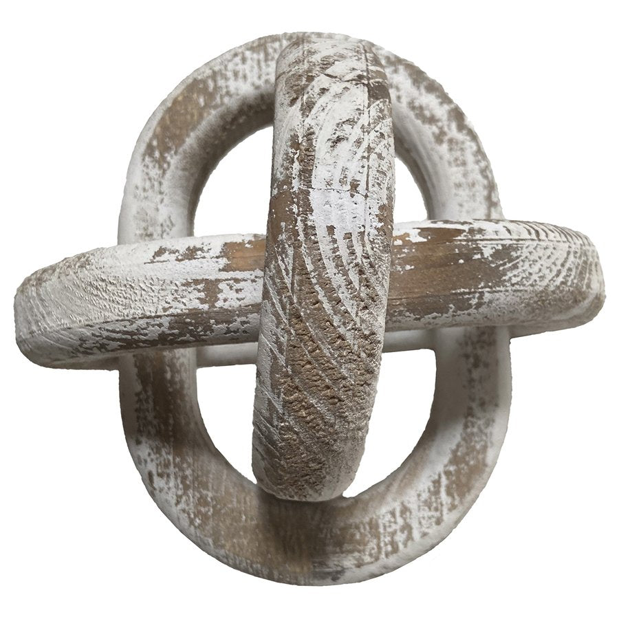 Wooden 3-Link Table Decoration 16cm