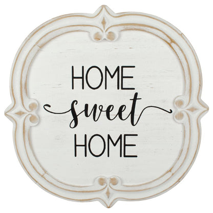 French Provincial 'Home Sweet Home' Carved Wall Art 60cm