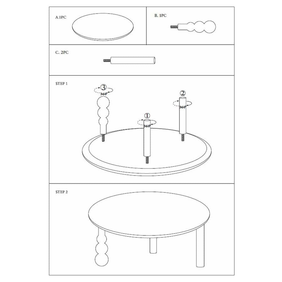Avoca Coffee Table 80x40cm