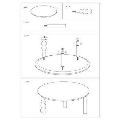 Avoca Coffee Table 80x40cm