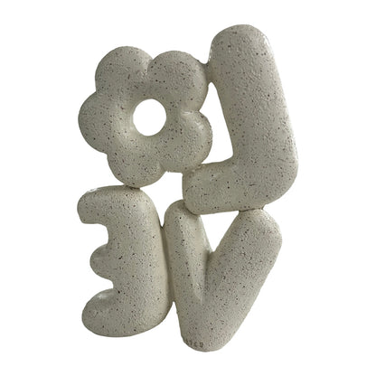 Love w Flower Decorative Ornament 21cm