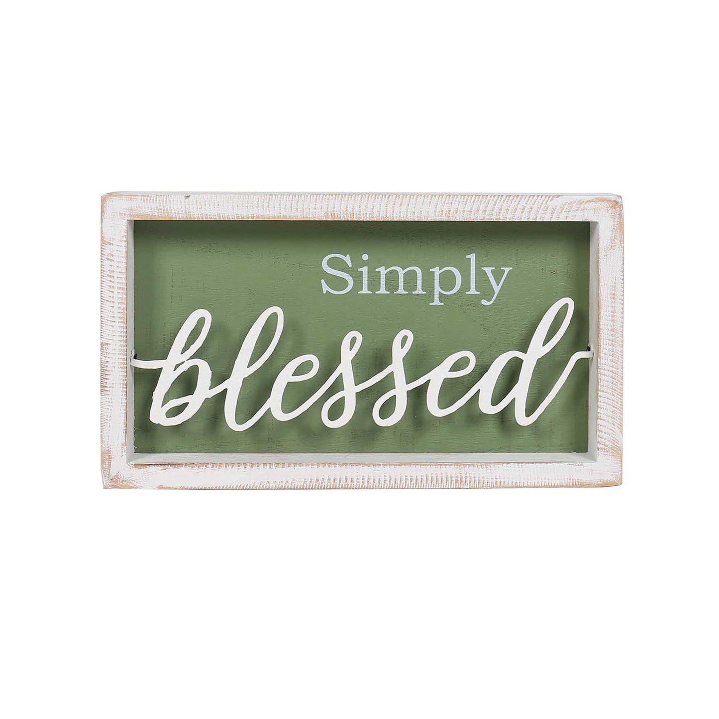 Simply Blessed 3D Plaque Wall Art in Shadow Box Frame 28cm