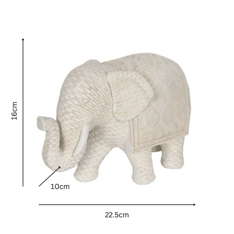 Woven Look Mum Elephant Ornament 22cm