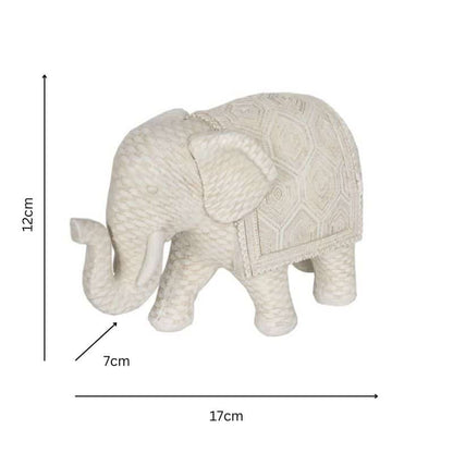 Woven Look  Elephant Ornament 17cm