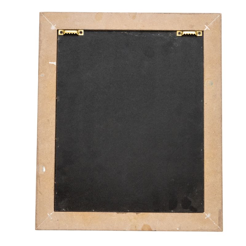 Sitting Lady in White Dress - 36cm Framed Wall Art