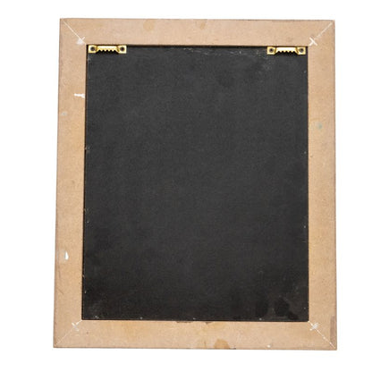 Sitting Lady in White Dress - 36cm Framed Wall Art