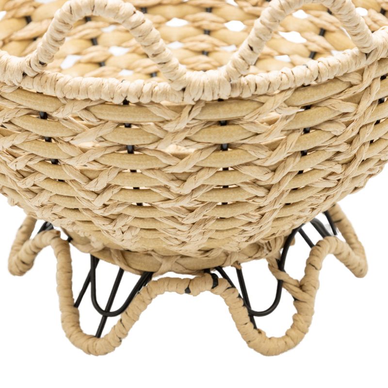 Contemporary Woven Footed Bowl 27cm