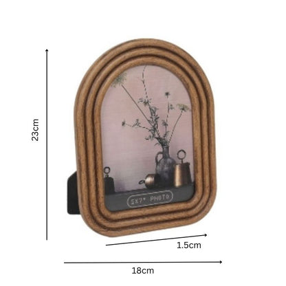 Natural Contemporary Arch Photo Frame 5x7in