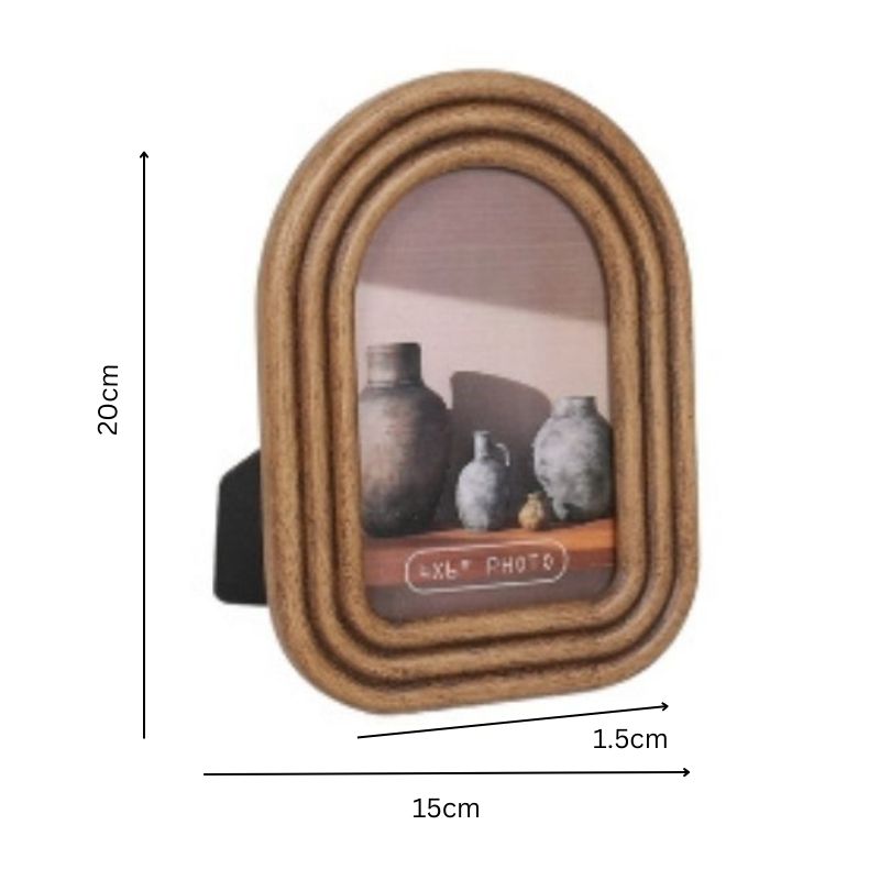 Natural Contemporary Arch Photo Frame 4x6in