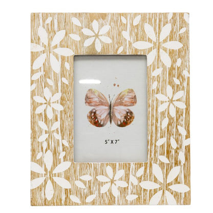 Flowers Design Photo Frame '5x7in' 29cm
