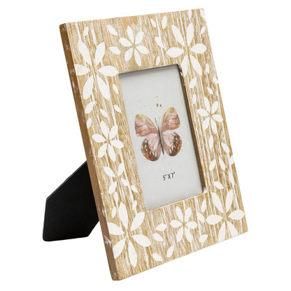 Flowers Design Photo Frame '5x7in' 29cm