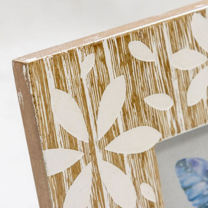 Flowers Design Photo Frame '4x4in' 18cm