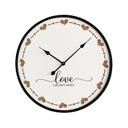 Love Grows Here Wall Clock 60cm