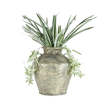 Hammered Urn Antique Gold 30x35cm