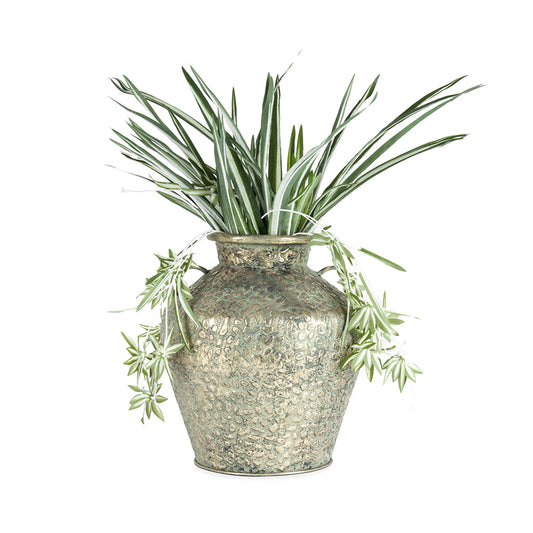 Hammered Urn Antique Gold 30x35cm