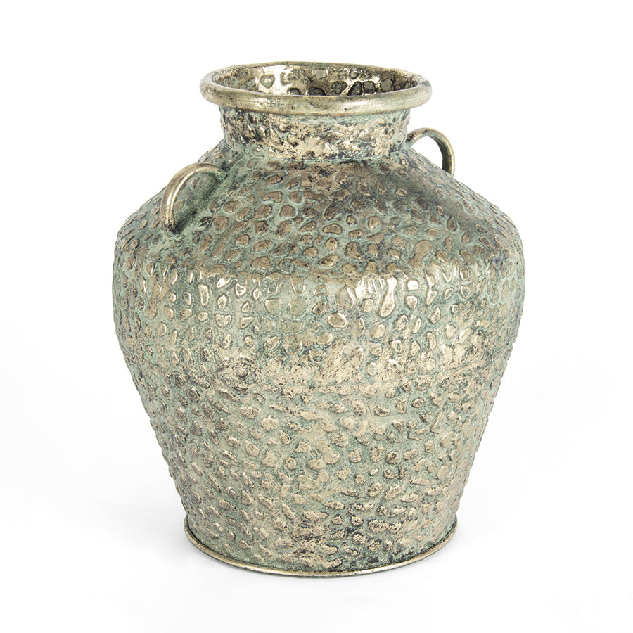 Hammered Urn Antique Gold 30x35cm