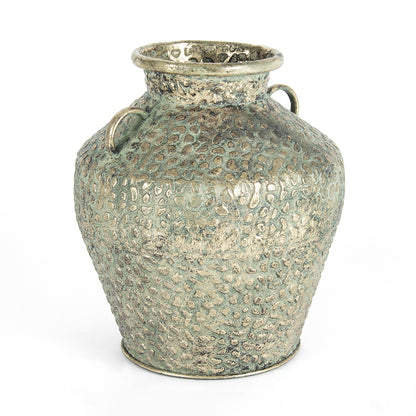 Hammered Urn Antique Gold 30x35cm