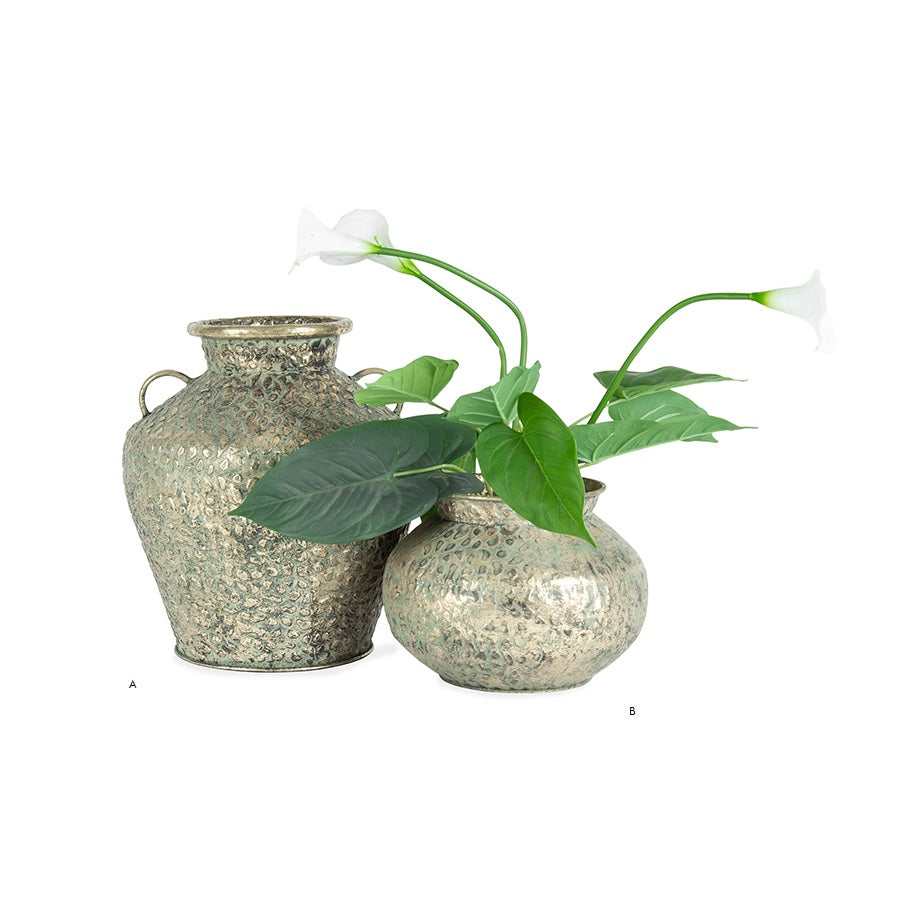 Hammered Urn Antique Gold 30x35cm