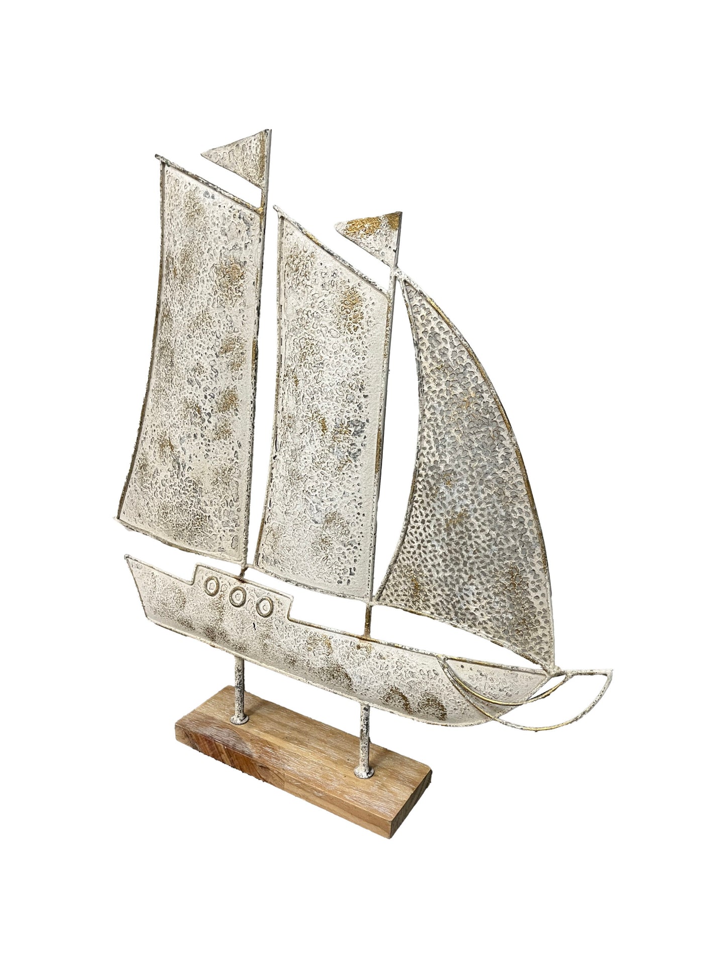 Distressed Finish Sail Boat Ornament 56cm