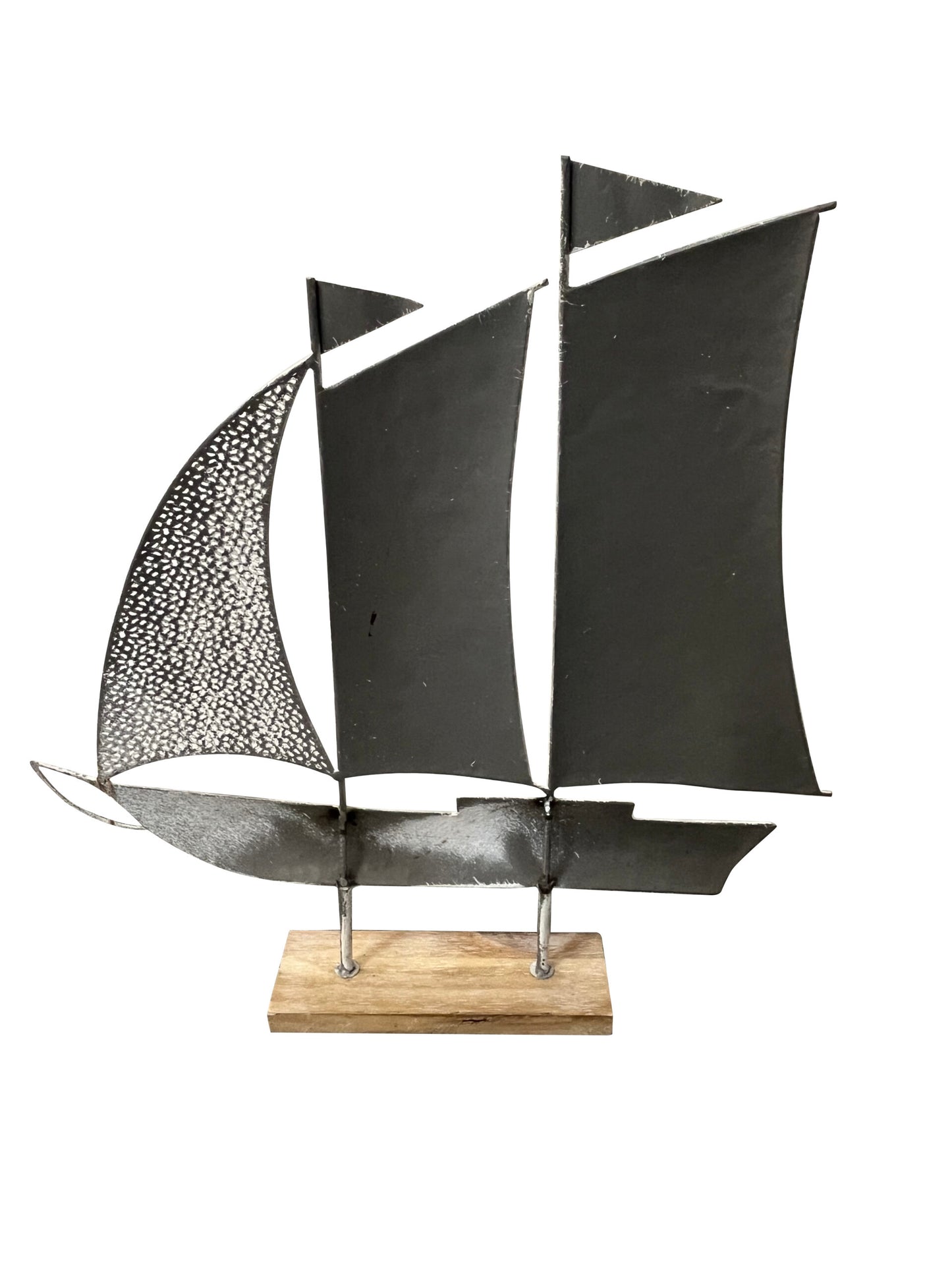 Distressed Finish Sail Boat Ornament 56cm