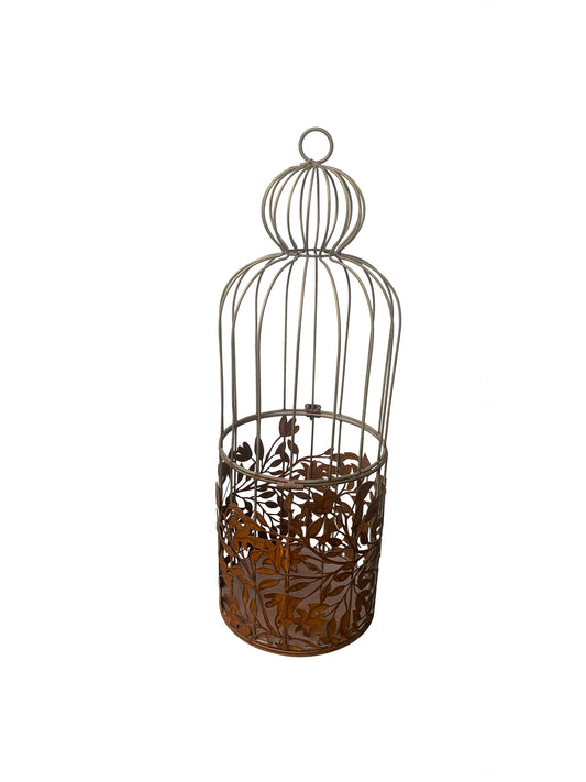 Free Standing Bird Feeder 69cm - Decorative Birdcage / Plant Holder, 2.2kg