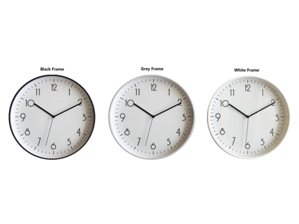 Modern Round Wall Clock 40cm - Stylish Multi Color Design, 6 Pack - SuperSaverAU - view 1