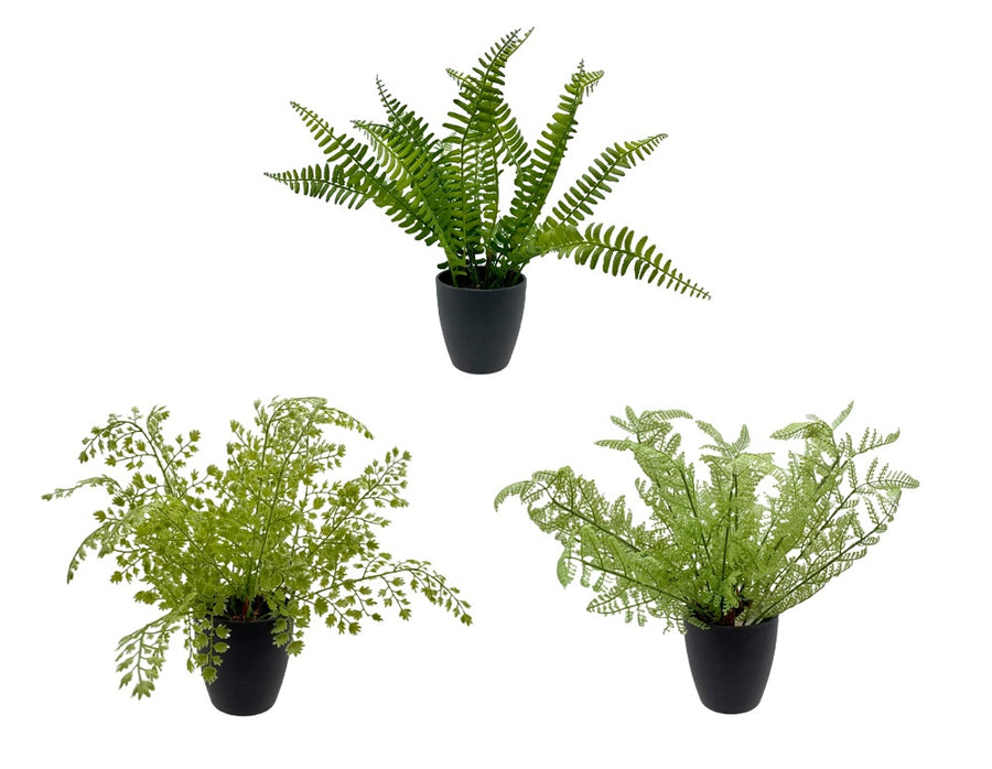 Set 3 Faux Greenery in Pot Assort 21cm - Realistic Artificial Plant - SuperSaverAU - view 1