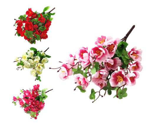 bulk 36 Artificial Peach Blossom Assort 35cm