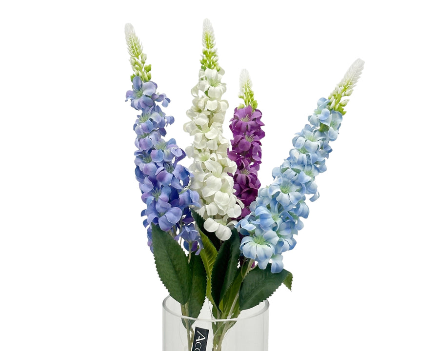 Artificial Hyacinth Spray - 24 Assorted, 15x73cm, Realistic Foliage - SuperSaverAU - view 1