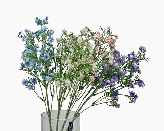 Artificial Babysbreath Spray - 24 Assorted, 15x68cm, Realistic Foliage