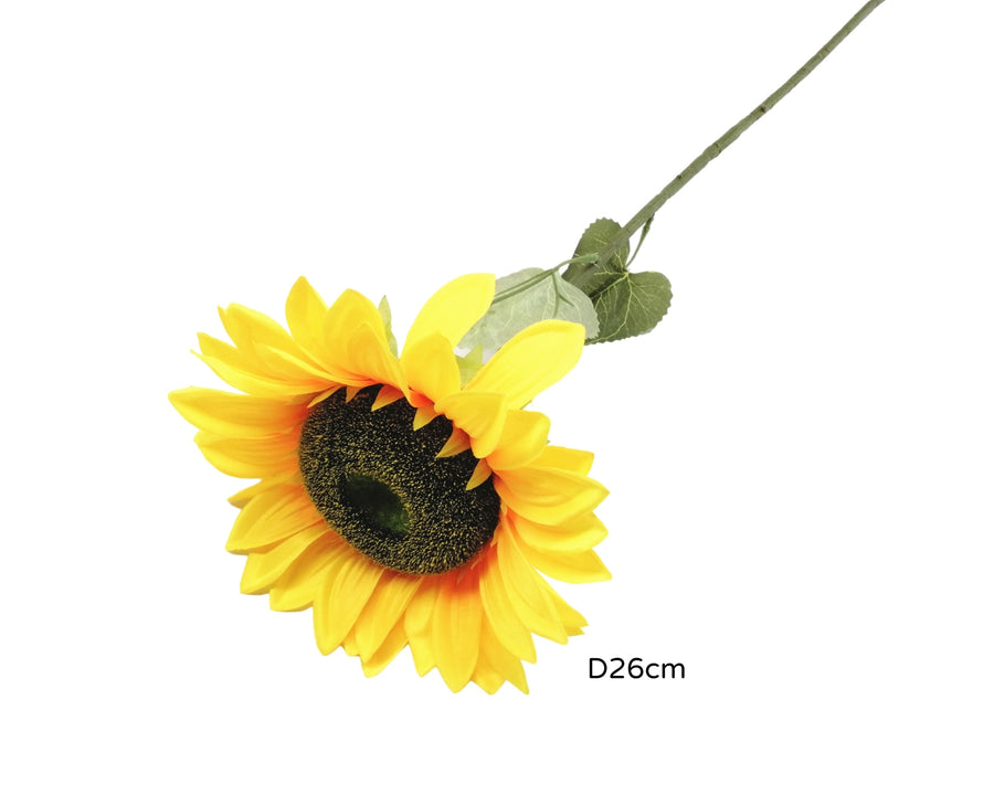 Artificial Sunflower Spray - 12 Pack, 26x87cm, Realistic Foliage, Multi Colour - SuperSaverAU - view 1