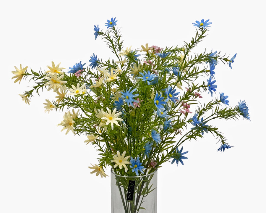 Artificial Wild Daisy Flower - 36 Assorted - Realistic Foliage - Multi Colour - SuperSaverAU - view 1