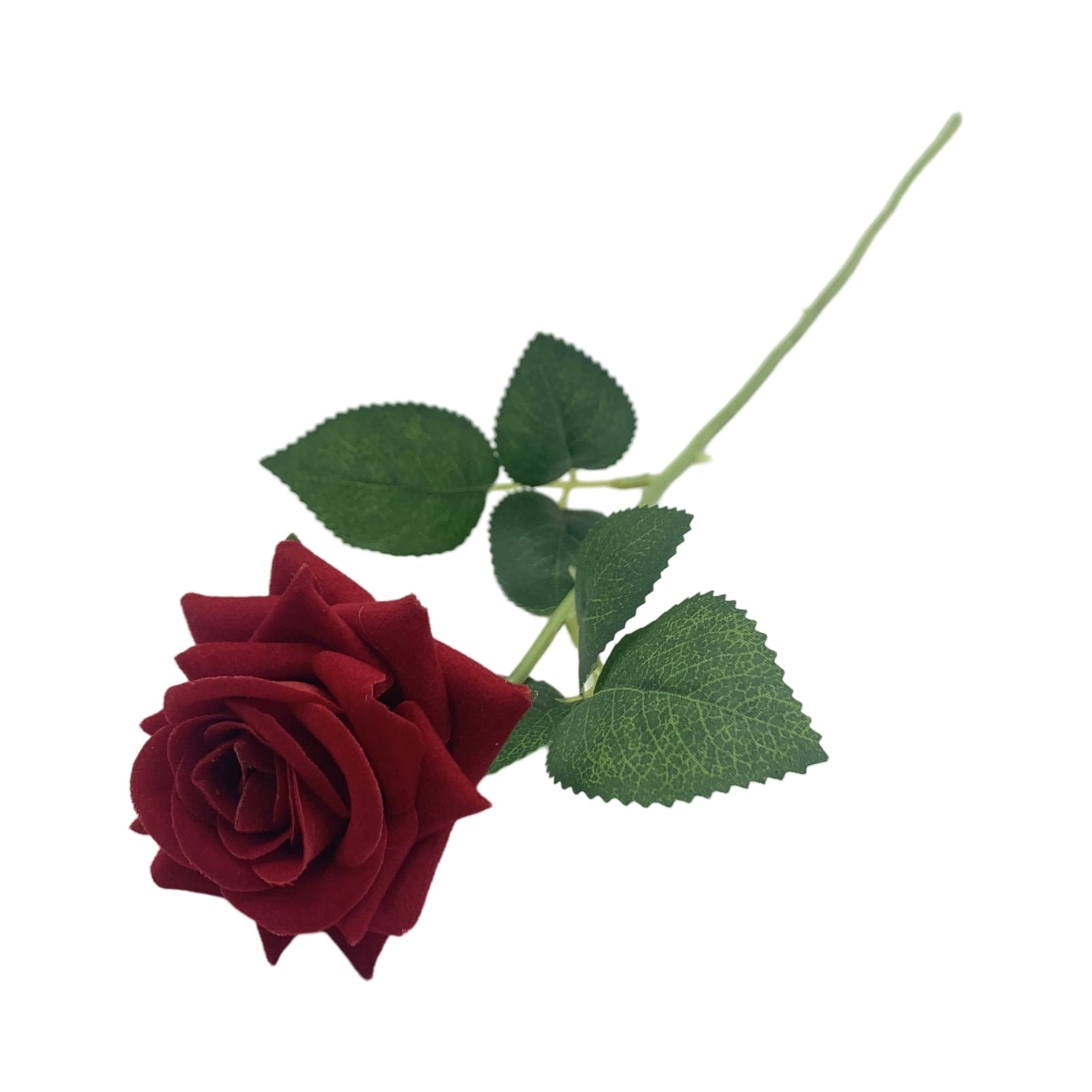 Artificial Mini Rose Red - 24 Stems, 49cm, Realistic Foliage - SuperSaverAU - view 1
