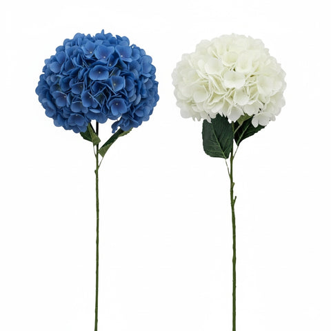 Premium 8 Pack Artificial Hydrangea 30cm Head 110cm Assorted Colours