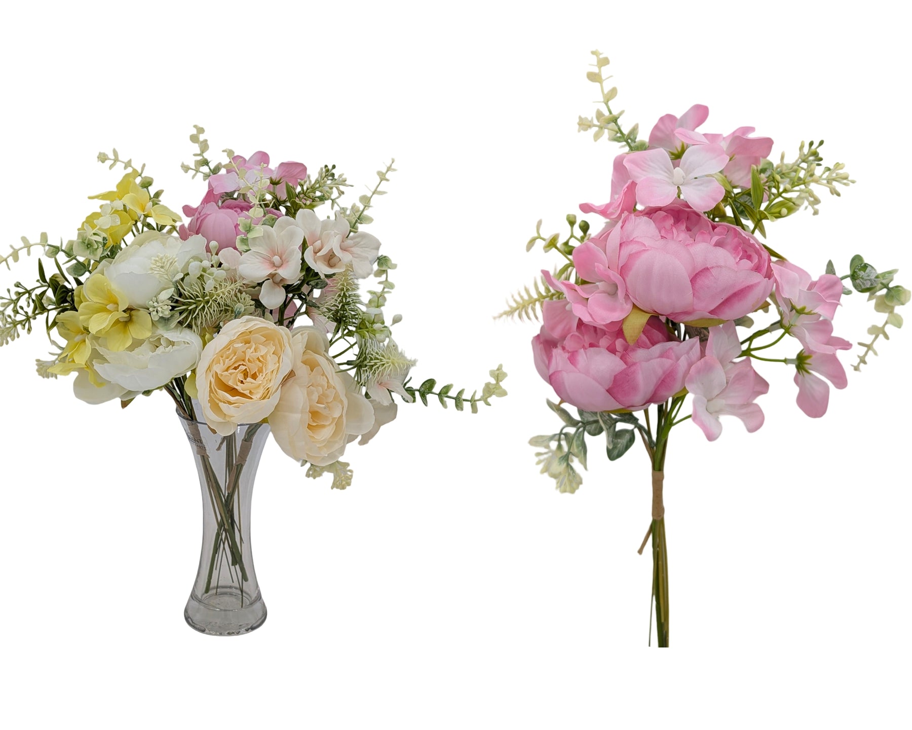 Premium Artificial Flower Bunches – 18 Pack, 40cm Multi Colour Display