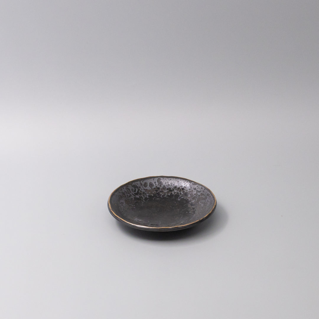 Premium Plate – Black Pearl Glaze 13cm