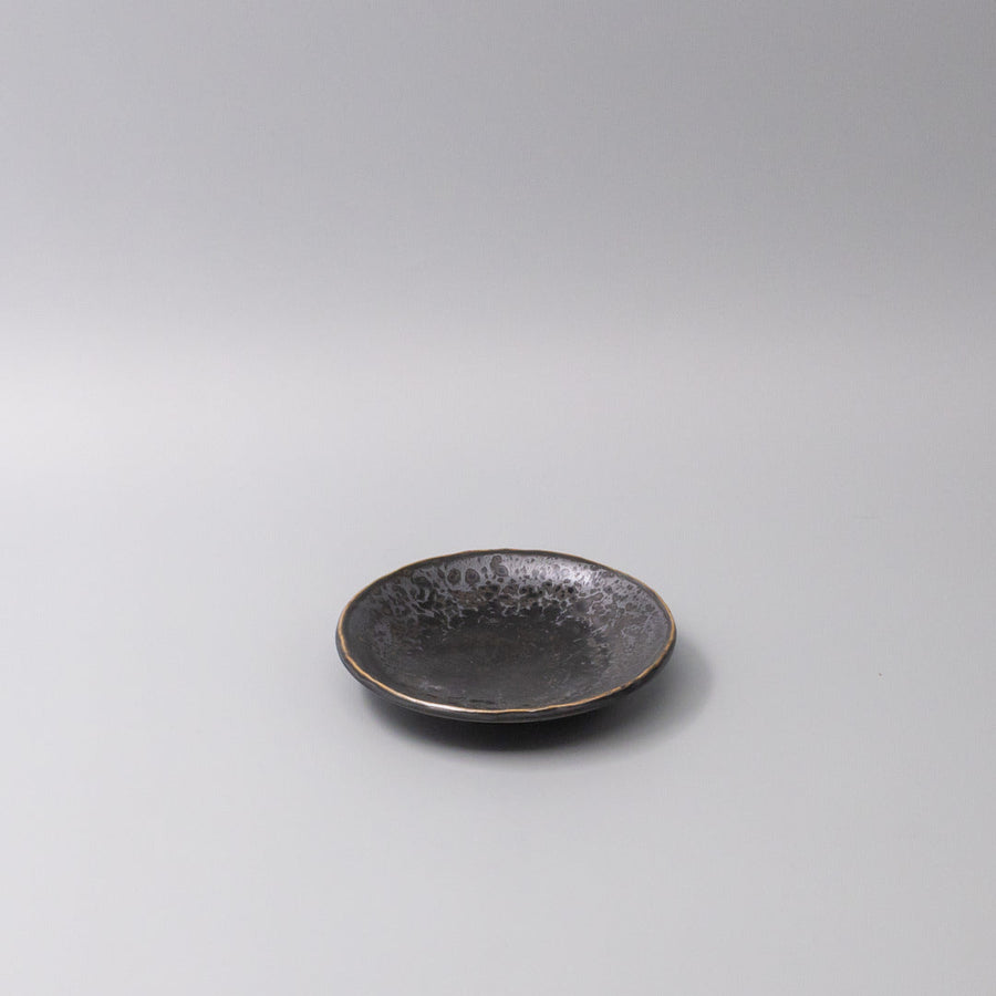 Premium Plate – Black Pearl Glaze 13cm