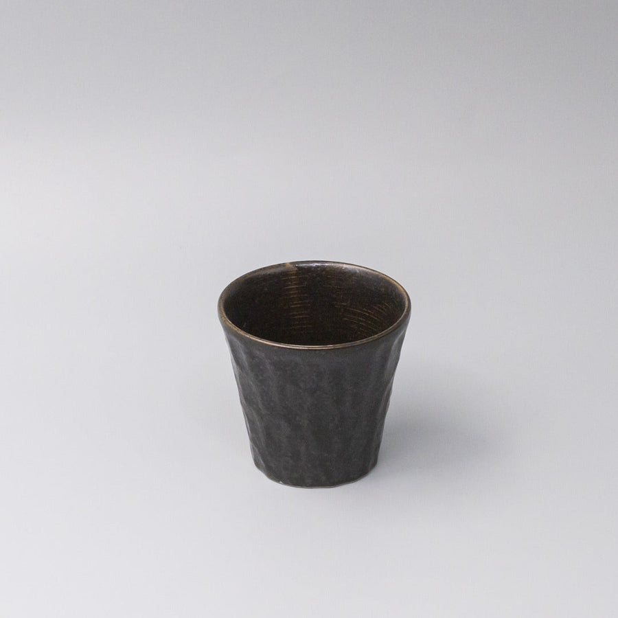 Premium 250ml Black Irabo Glaze Shochu Cup Japanese Ceramic Drinkware