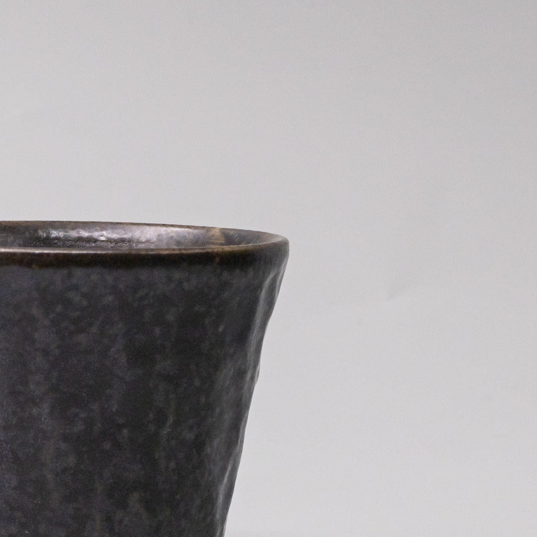 Premium 250ml Black Irabo Glaze Shochu Cup Japanese Ceramic Drinkware