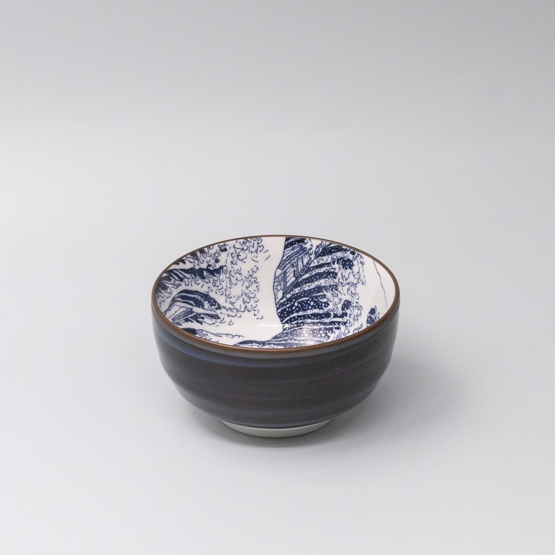 Premium U Shaped Bowl – Hokusai Fuji Design 12.5cm, 400ml
