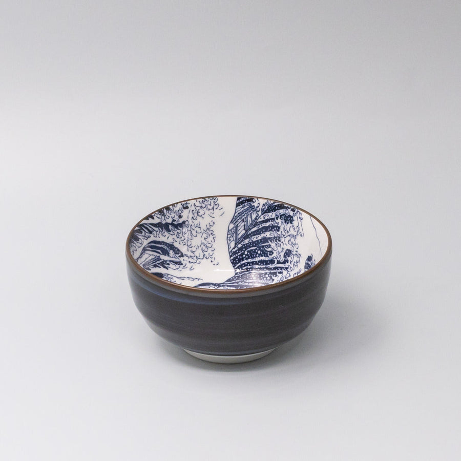 Premium U Shaped Bowl – Hokusai Fuji Design 12.5cm, 400ml
