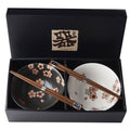 Bowl Set 2pcs with Chopsticks Cherry Blossom Design - SuperSaverAU - view 3