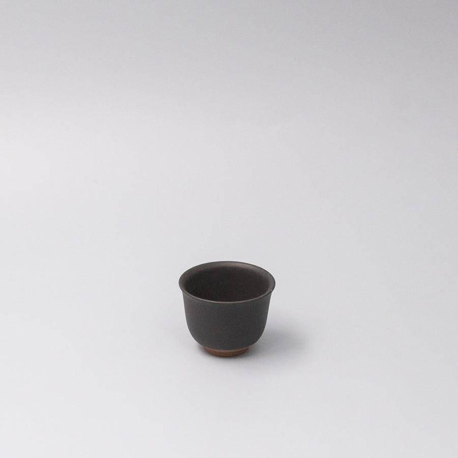 Premium Sake and Tea Cup – Black Matte Flared Glaze 35ml
