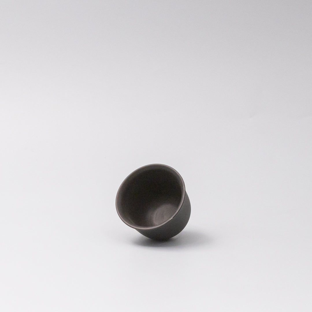 Premium Sake and Tea Cup – Black Matte Flared Glaze 35ml