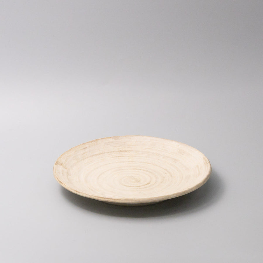 Premium Thick Edge Plate – Washed Sandstone 25cm
