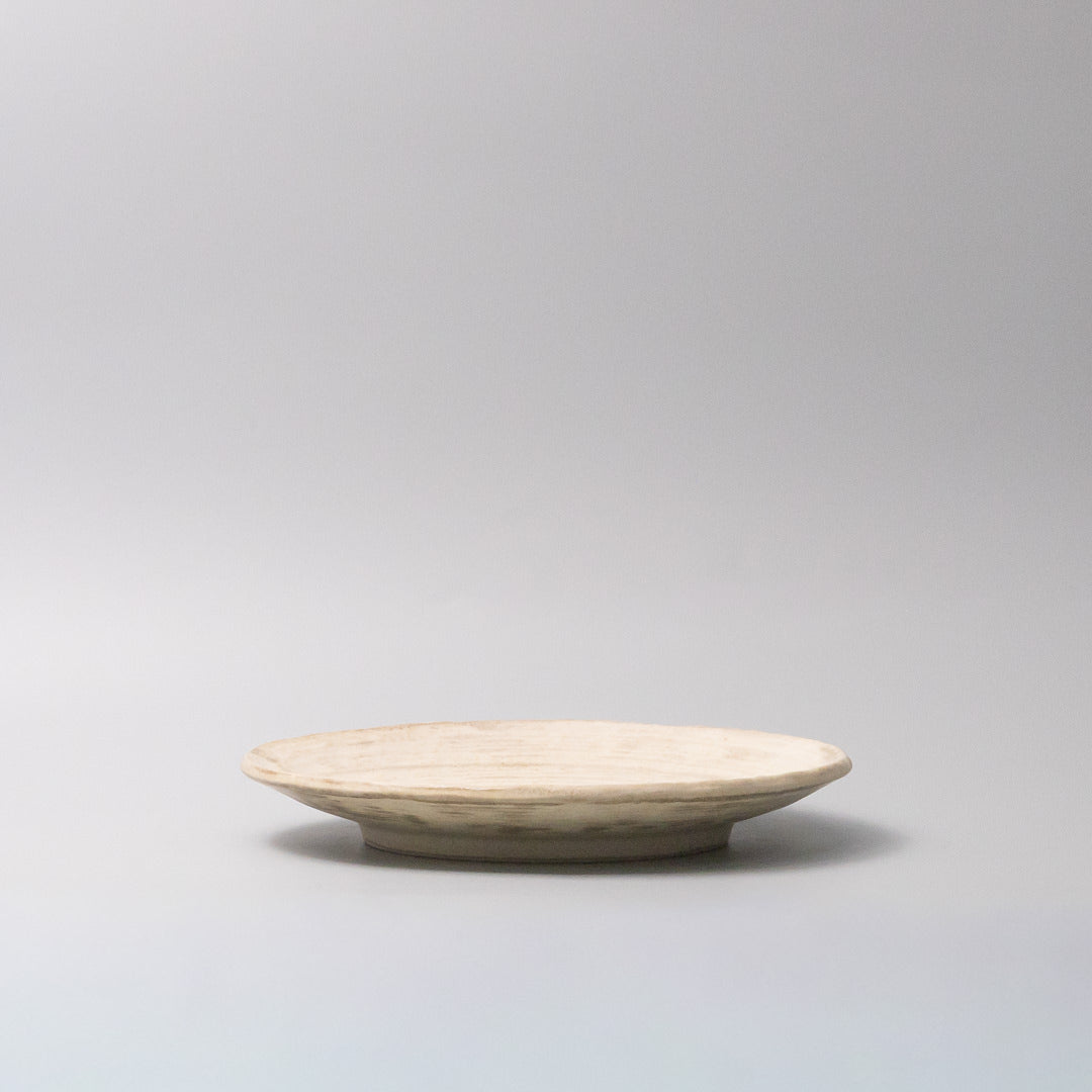 Premium Thick Edge Plate – Washed Sandstone 25cm