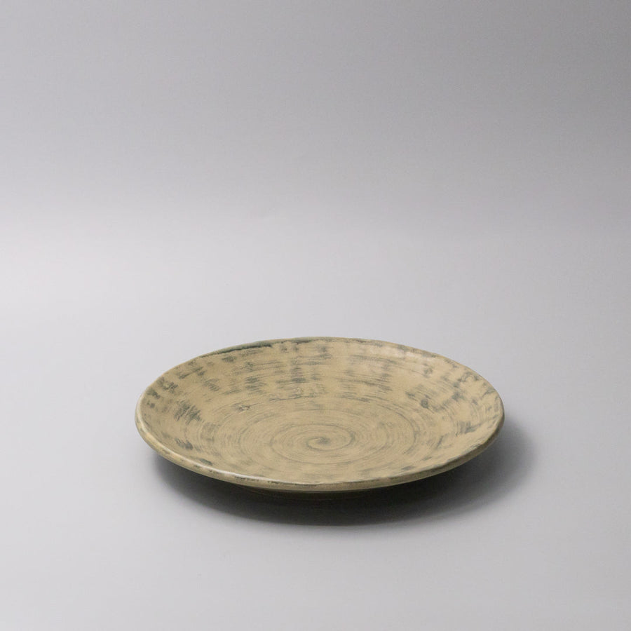 Premium Thick Edge Plate – Washed Fern Green 25cm