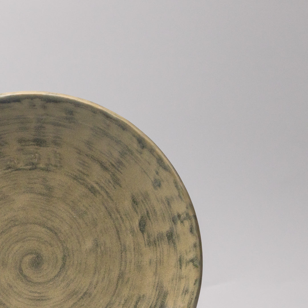 Premium Thick Edge Plate – Washed Fern Green 25cm