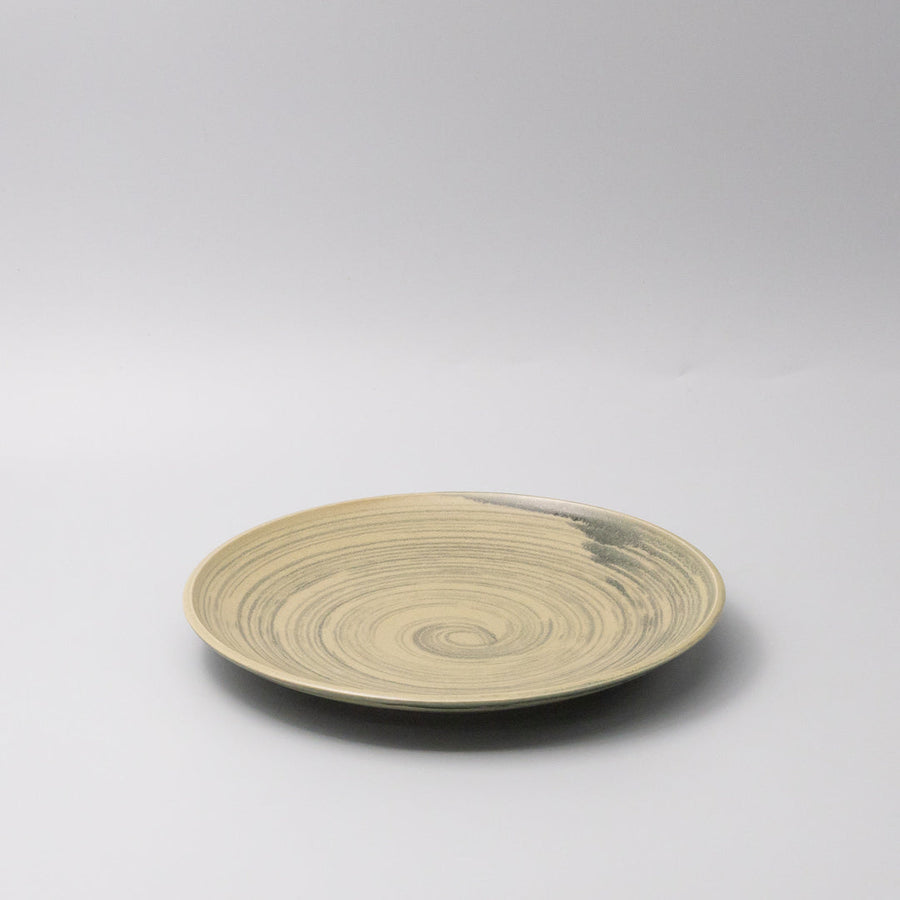 Premium 26cm Washed Fern Glaze Ceramic Dinner Plate Dishwasher Microwave Safe